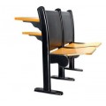 阶梯课桌椅《钢木结构，自动翻板》