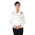 济宁奇百特供应畅销款立领大花白色修身女式衬衫
