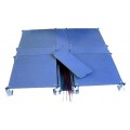 自带线槽网络地板全钢防静电地板架空活动地板OA网络地板