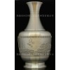 锡制花瓶 纯锡浮雕花瓶 工艺花瓶 金属花瓶 大花瓶