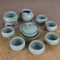 汝瓷功夫茶具 如意盖碗茶具套装 北海陶瓷茶具批发
