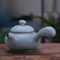 汝瓷功夫茶具-玲珑茶壶 北海陶瓷茶具批发定做