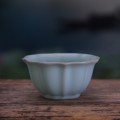 北海陶瓷茶具批发  汝瓷茶杯-百合杯