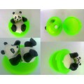 带熊猫模型装糖礼品盒子赠品玩具（澄海环保塑料