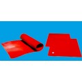 防滑红色条纹绝缘胶垫制作工艺|无味配电室绿色绝缘胶垫的价格