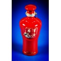 中国红釉酒瓶,各种彩釉酒瓶,醴陵瓷器