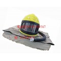 高强度供氧式喷砂安全防护头盔喷砂帽ABS材料弯玻璃
