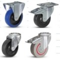 欧式工业脚轮、尼龙芯弹力轮，硬橡胶轮、耐热轮、三文治轮